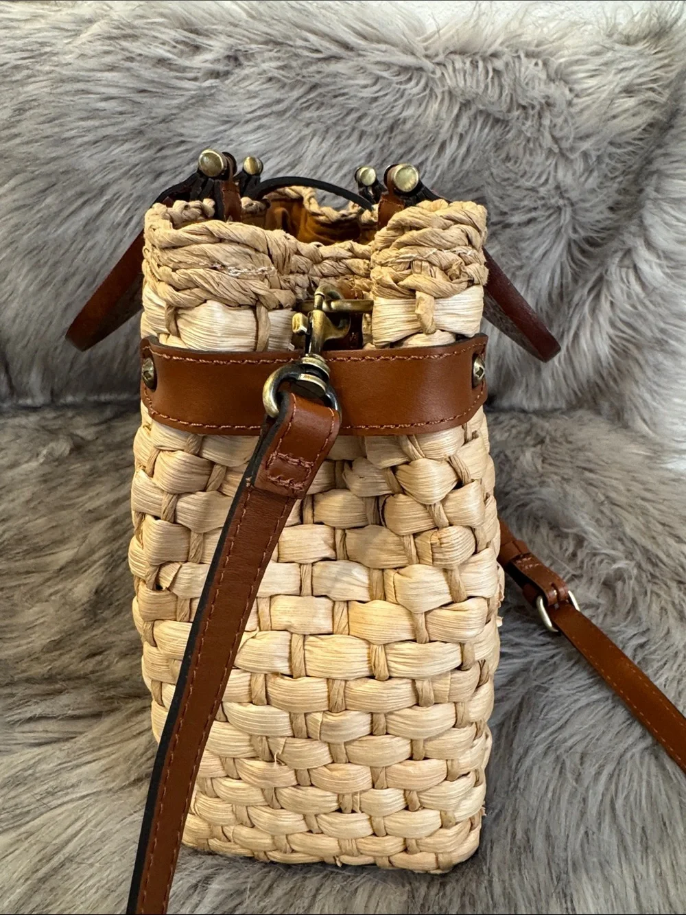 Patricia Nash Tote with Brown Leather Trim